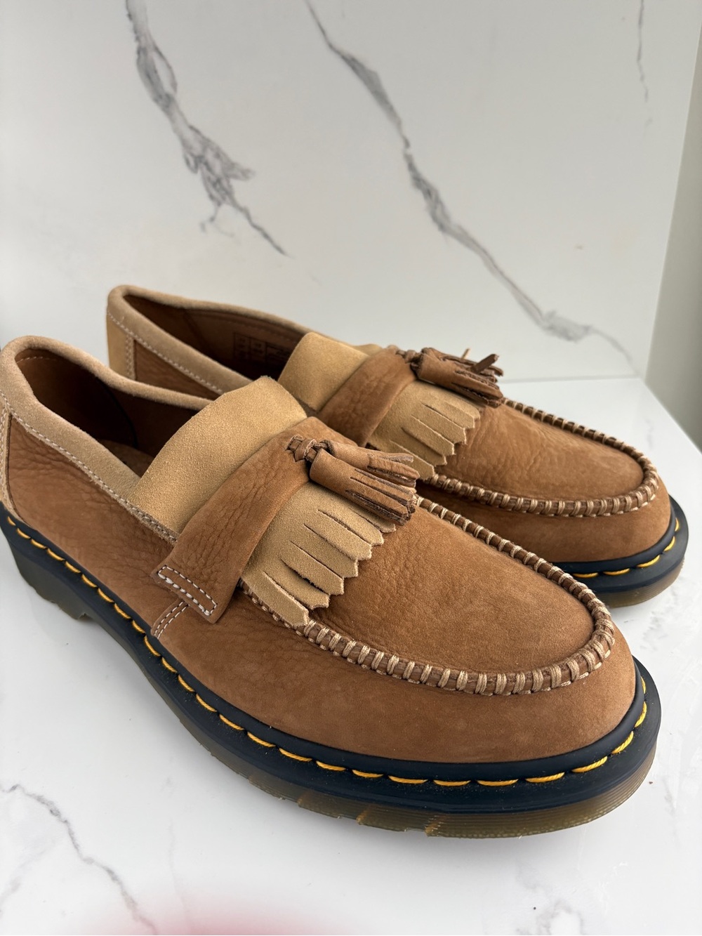 Dr. Martens sz 12 Adrian Tumbled Nubuck Loafer men’s Shoes Like New